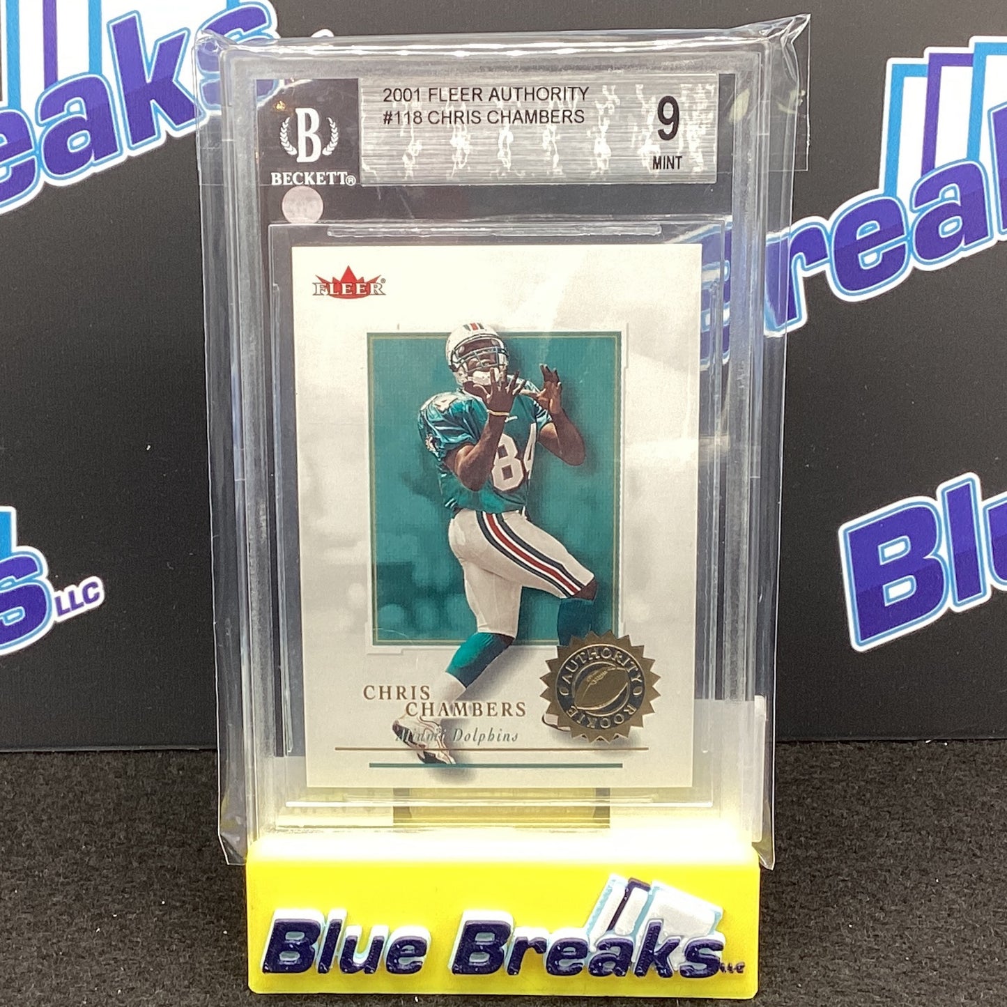 2001 Fleer Authority Chris Chambers 0204/1350 Beckett 9