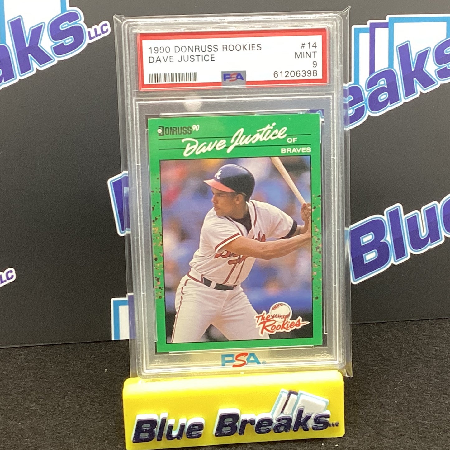 1990 Donruss Rookies - Dave Justice #16 PSA 9