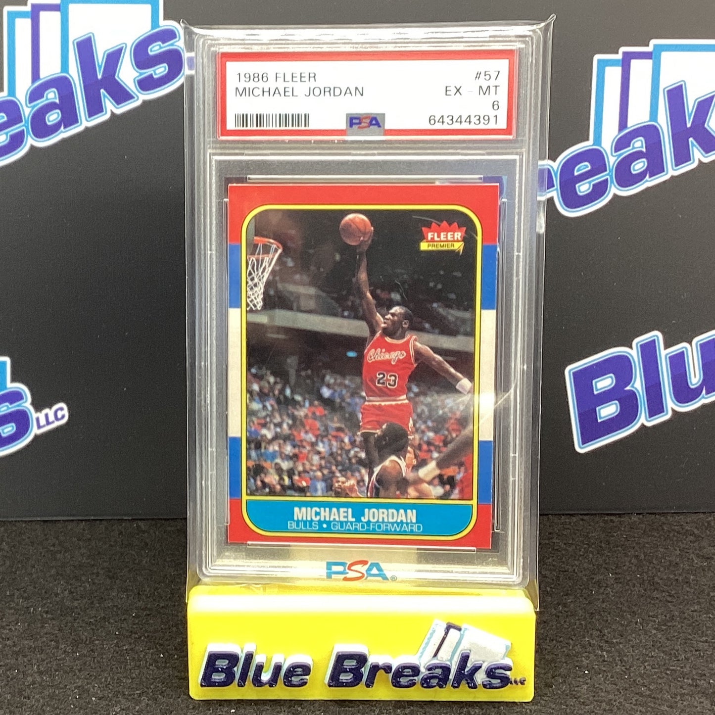 1986 Fleer Michael Jordan PSA 6