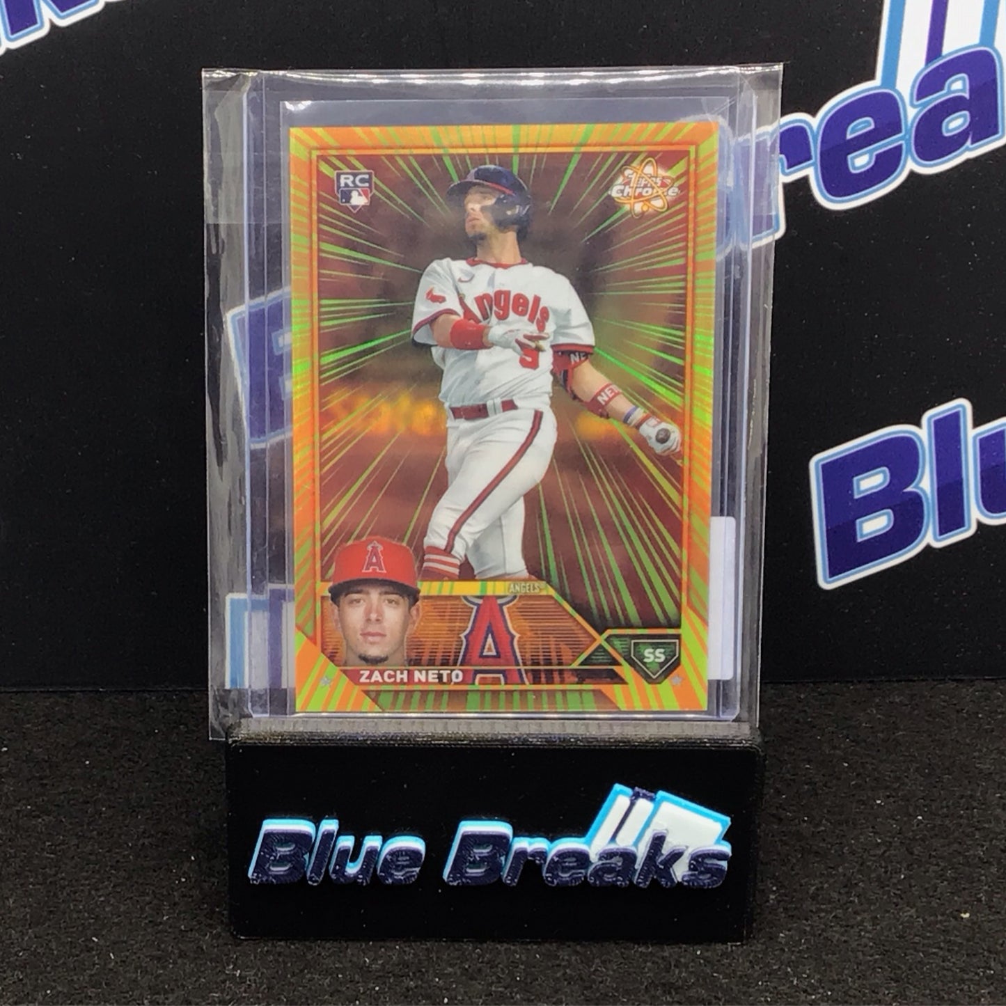 2023 Topps Chrome RC Radiating Rookies Zach Neto #RR-23 Angels