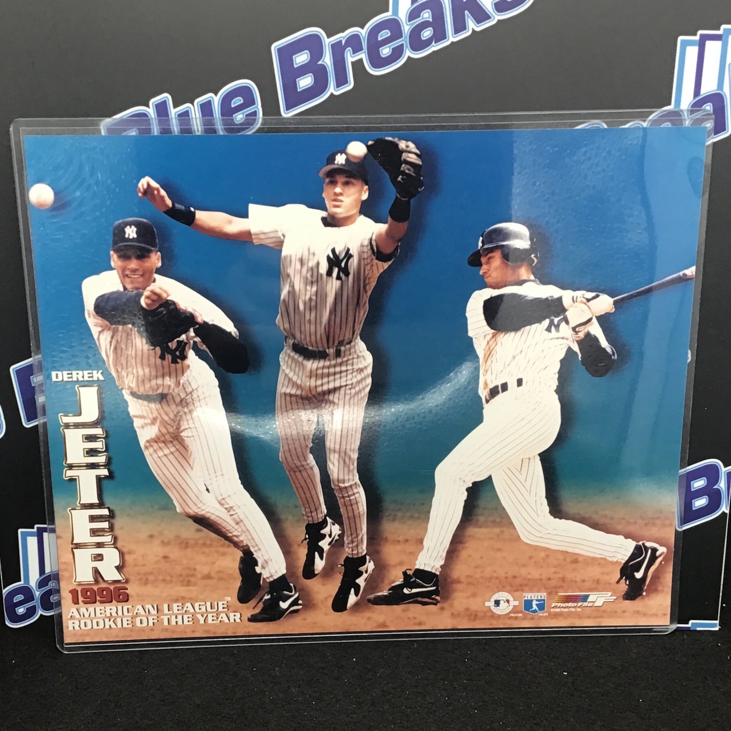 Derek Jeter Rookie of the Year photograph
