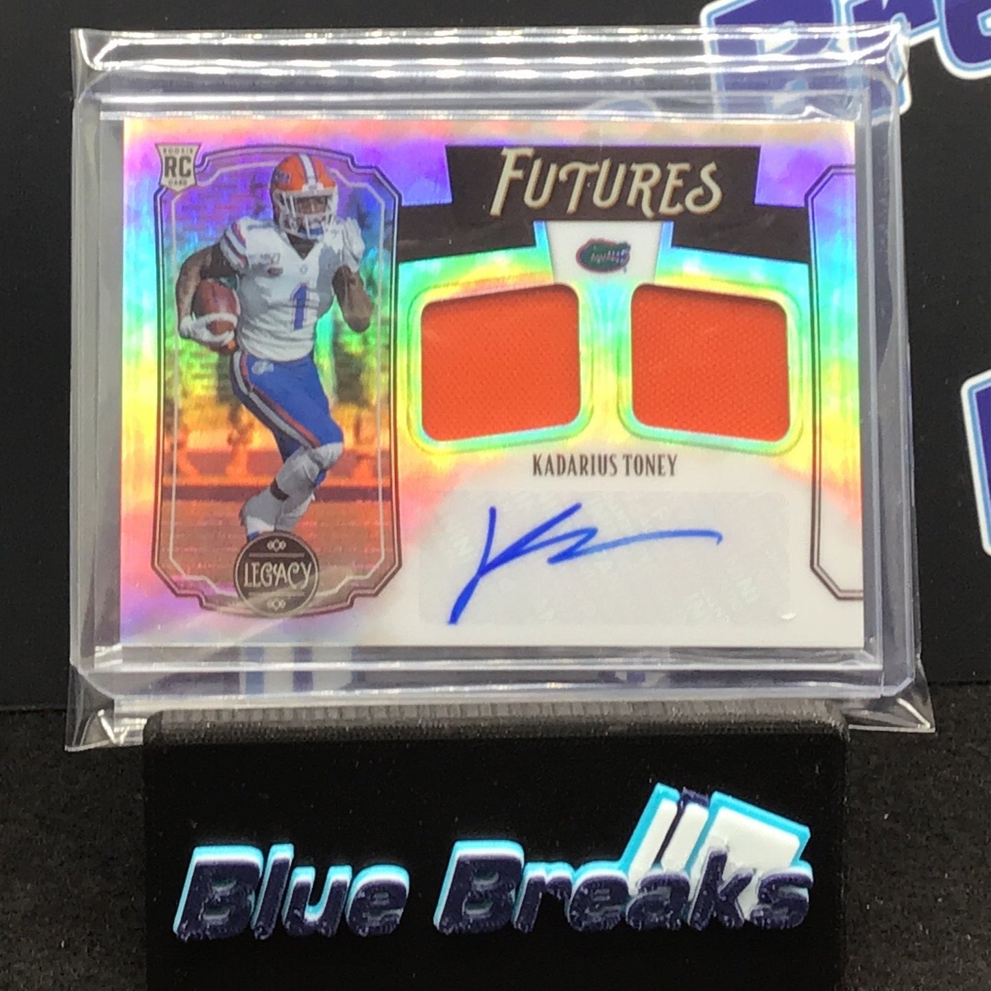 2021 Panini Legacy Futures Kadarius Toney dual relic auto 276/299 #FD-KT Gators
