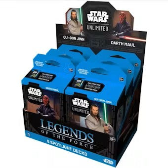 Star Wars Unlimited: Legends of the Force Spotlight Deck Box - Qui-Gon Jinn - Sealed Wax