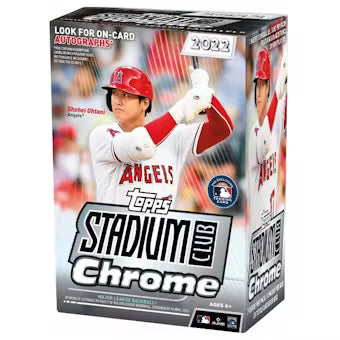 2022 Topps Stadium Club Chrome Baseball 4-Pack Blaster Box - Sealed Wax