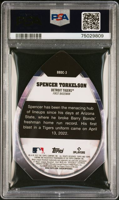 2022 Topps - Ben Baller Chrome - Ben's Daimond Die-Cuts - Spencer Torkelson - RC - #BBDC-3 - Tigers