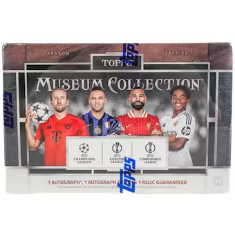 2024/25 Topps UEFA Club Competitions Museum Collection Soccer Hobby Box - Sealed Wax