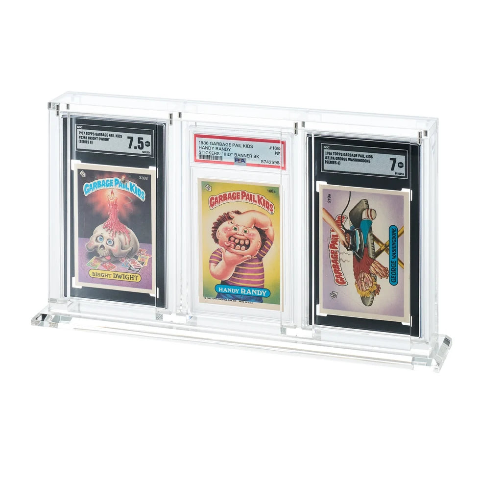 Fanatics Vertical Graded Acrylic 3-Slot Display - Supplies