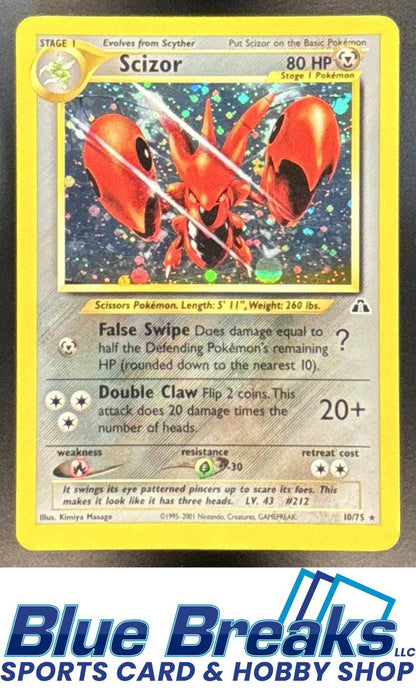 2001 Pokemon Neo Discovery Scizor #10/75 Holo