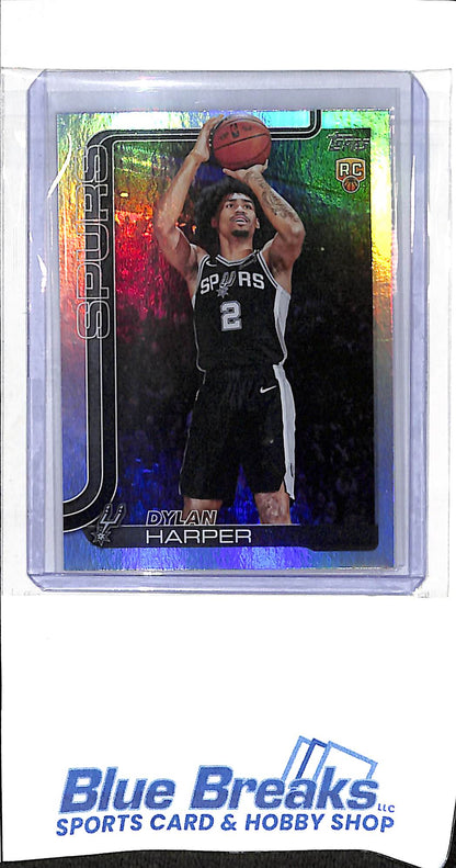 2025 Topps - flagship - rainbow foil - Dylan Harper - RC - #202 - basketball - Spurs