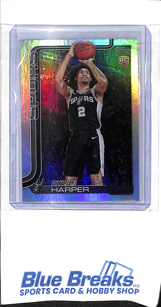 2025 Topps - flagship - rainbow foil - Dylan Harper - RC - #202 - basketball - Spurs