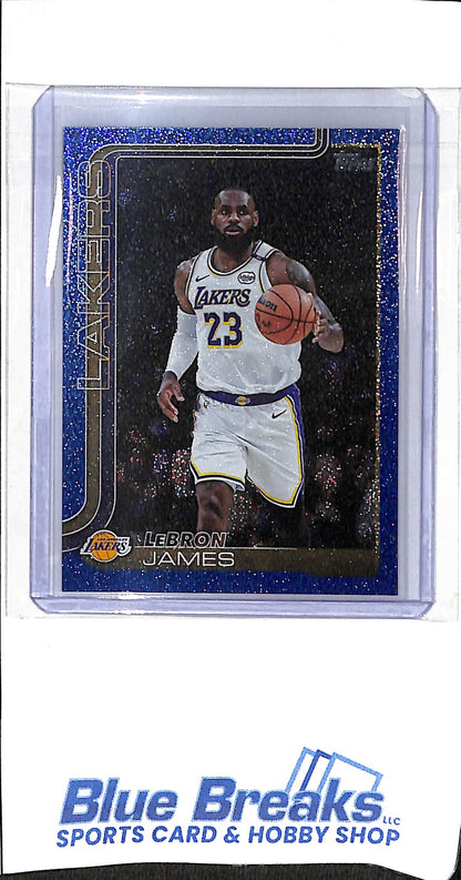 2025 Topps - flagship - sandglitter blue - SSP - Lebron James - #150 - basketball - Lakers
