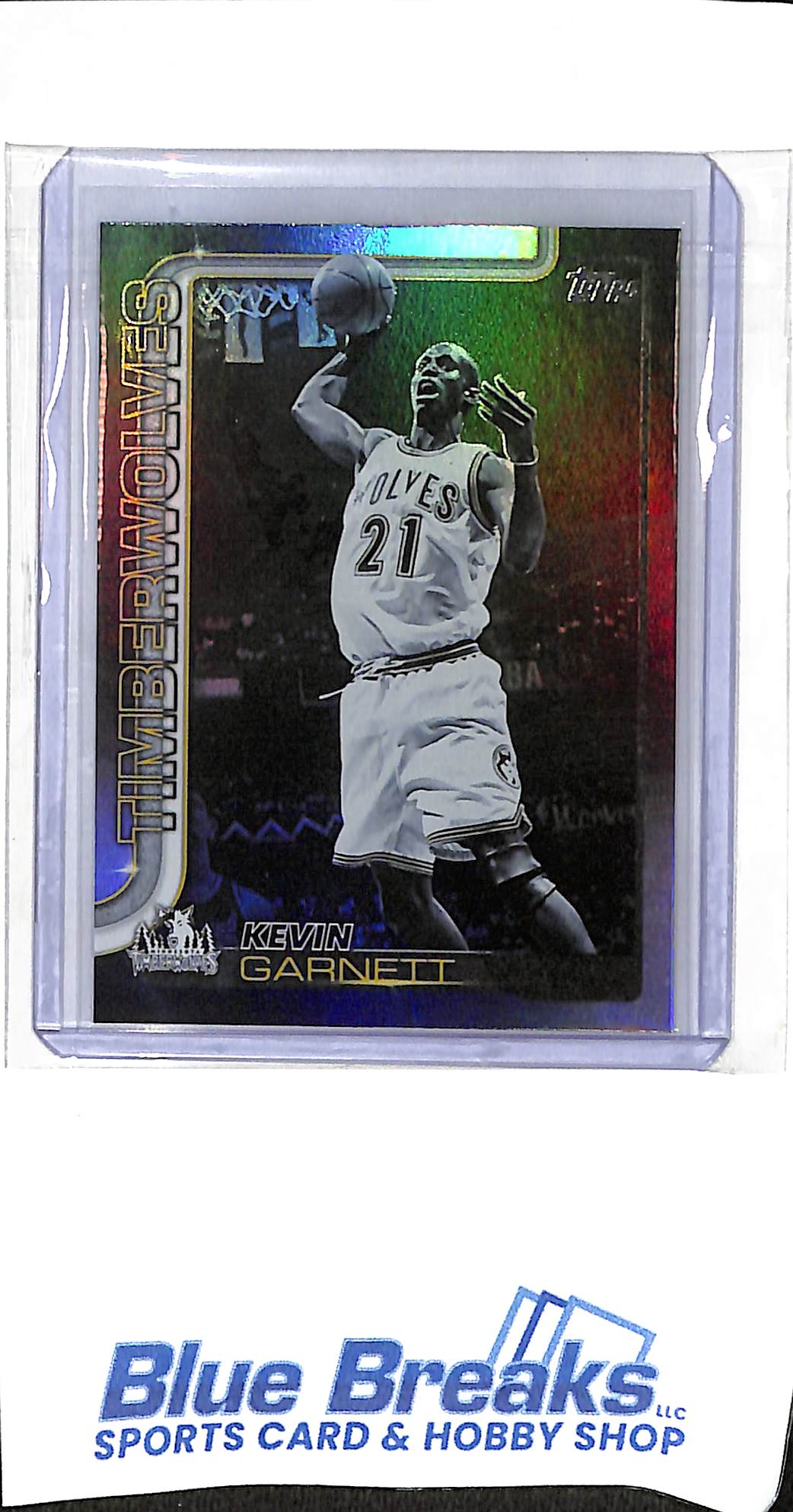 2025 Topps - flagship - blackout - Kevin Garnett - #254 - basketball - Timberwolves