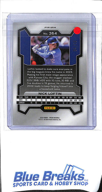 2024 Panini - Prizm - gold - Nick Loftin - 04/10 - RC - #264 - baseball - Royals