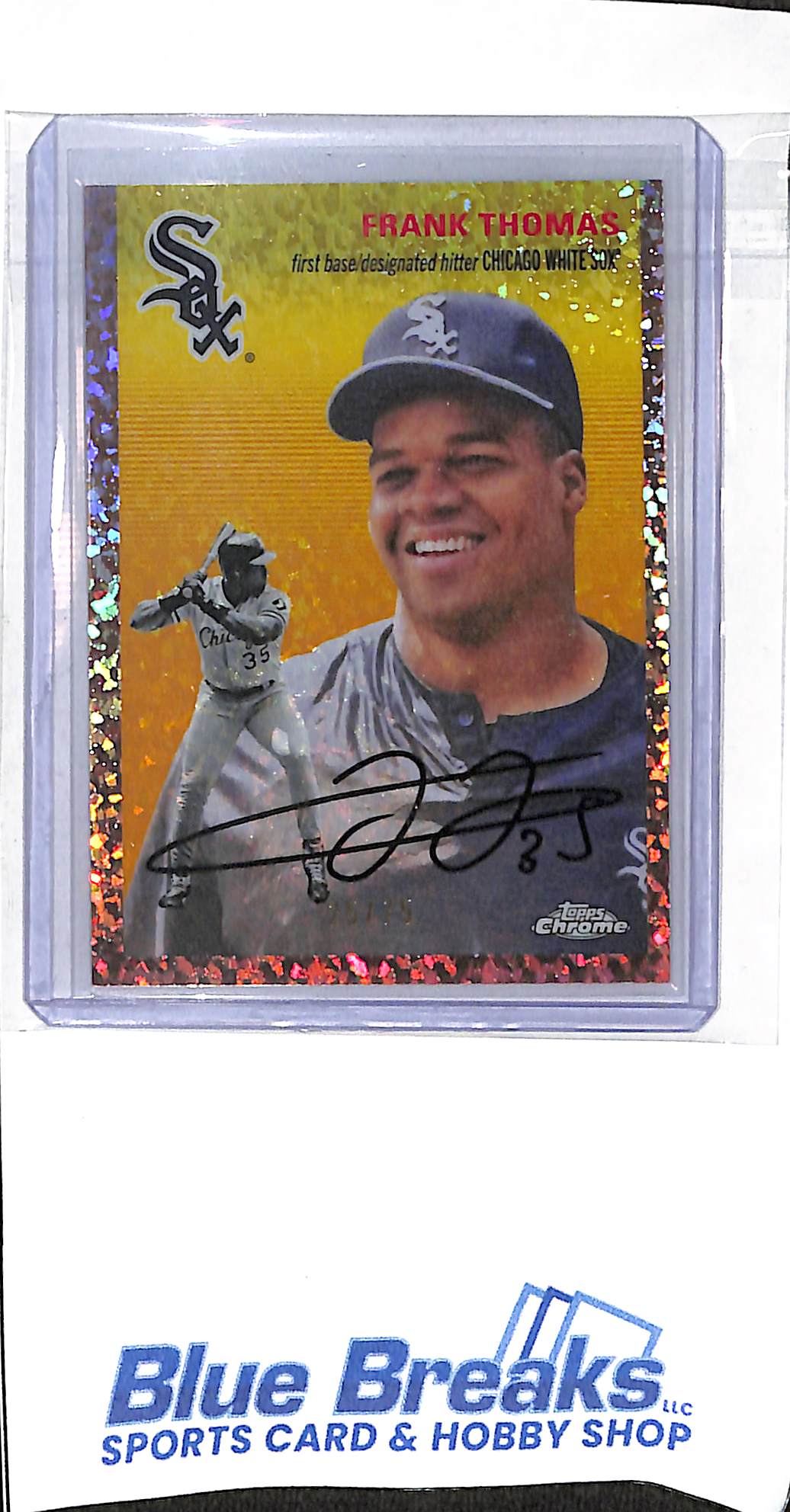 2023 Topps Chrome Platinum - Rose Gold Mini Diamond - Frank Thomas - 25/75 - #451 - baseball - White Sox
