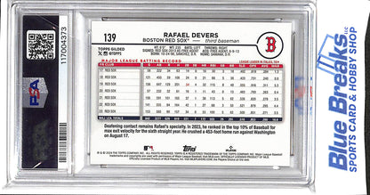 2024 Topps Chrome - Gilded Collection - Gold Lava - Rafael Devers - 07/10 - #139 - PSA 10 - baseball - Red Sox