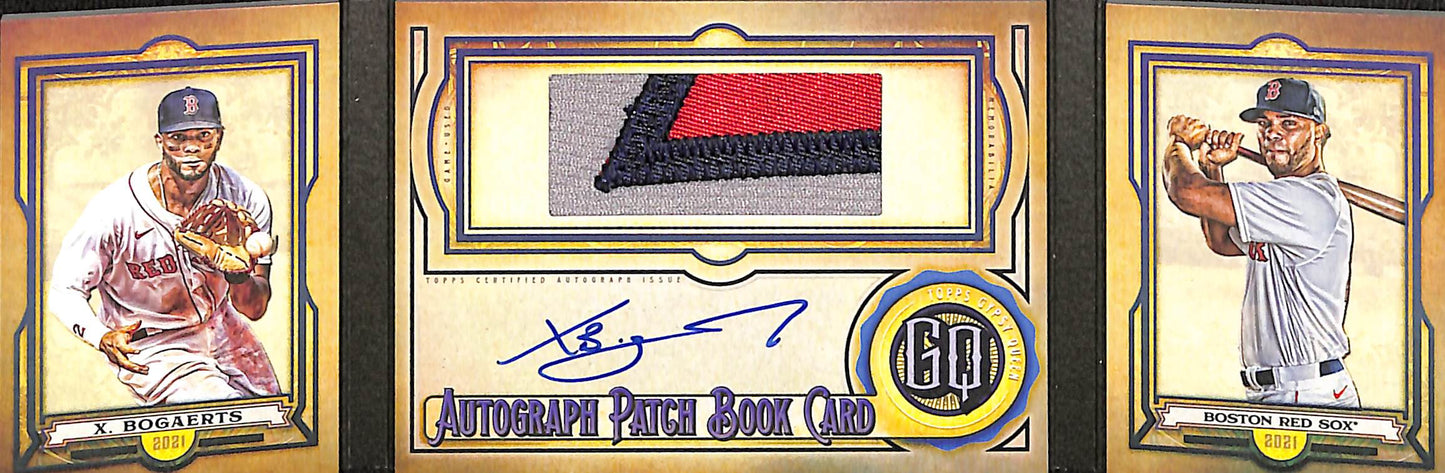 2021 Topps - Gypsy Queen - Xander Bogaerts - auto relic booklet - 03/20 - #GQAP-XB - baseball - Red Sox