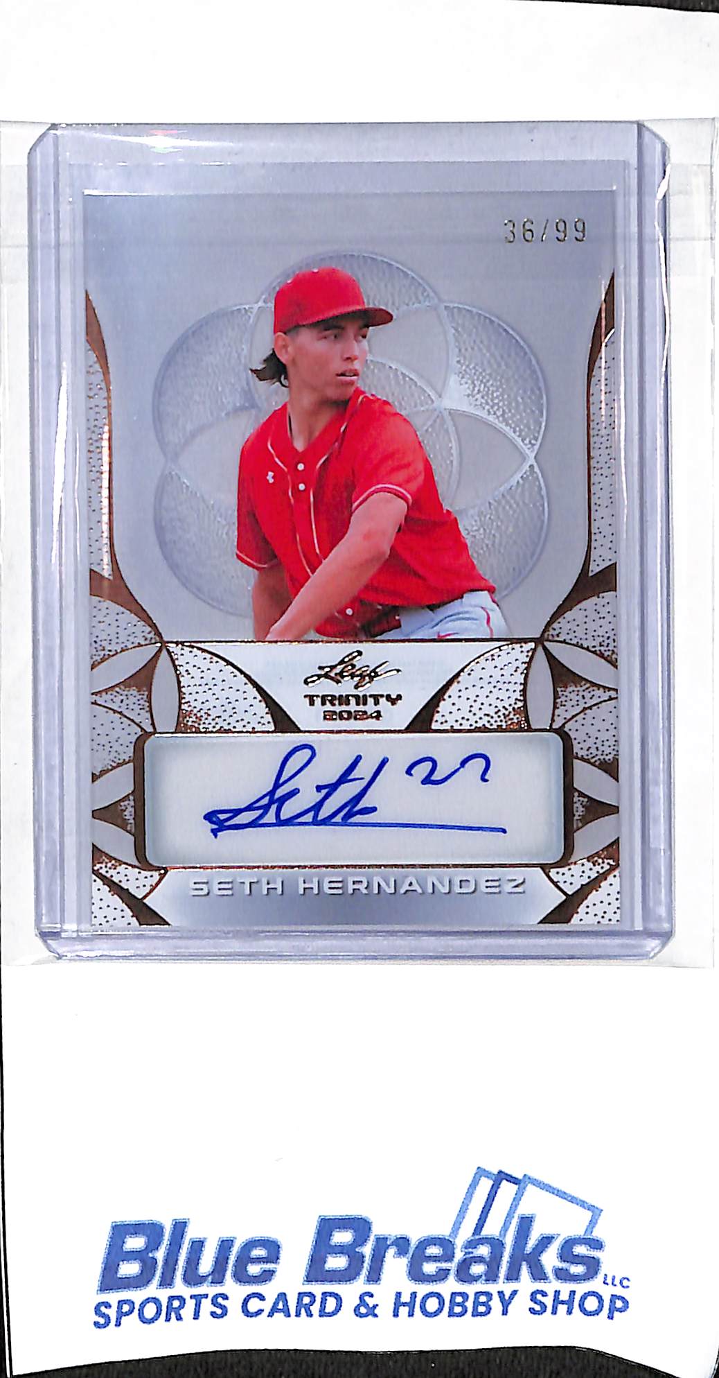 2024 Leaf Trinity - bronze - Seth Hernandez - auto - 36/99 - #CA-SH1 - baseball - Pirates