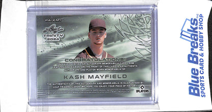 2024 Leaf - Trinity - green - Kash Mayfield - auto relic - 23/25 - #PA-KM1 - baseball - Angels