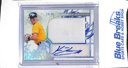 2024 Leaf - Trinity - blue - Konnor Griffin - auto relic - 10/49 - #PA-KG1 - baseball - Pirates