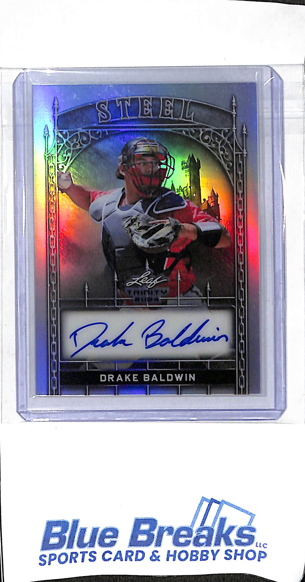 2024 Leaf - Trinity - Steel - Drake Baldwin - auto - 7/15 - #S-DB1 - baseball - Braves