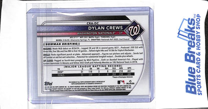 2025 Bowman Chrome - gold - Dylan Crew - auto - 37/50 - RC - #CRA-DC - baseball - Nationals
