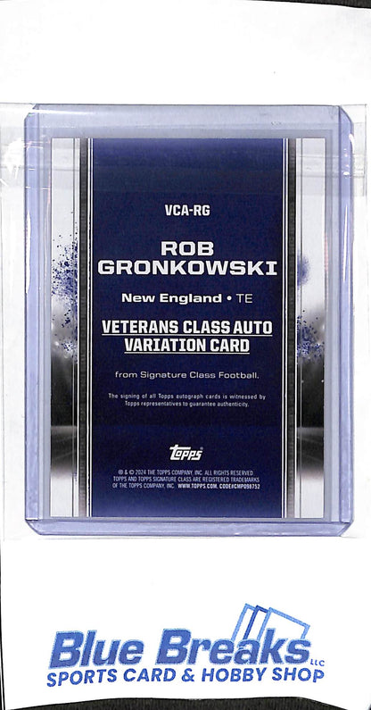 2024 Topps - Signature Class - orange - Rob Gronkowski - auto - 24/50 - #VCA-RG - football - Patriots