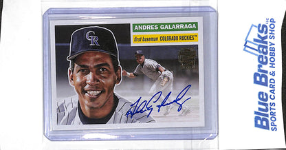 2025 Topps - Archives - Andres Galarraga - auto - 1956 fan favorite - #56FFA-AGA - baseball - Rockies