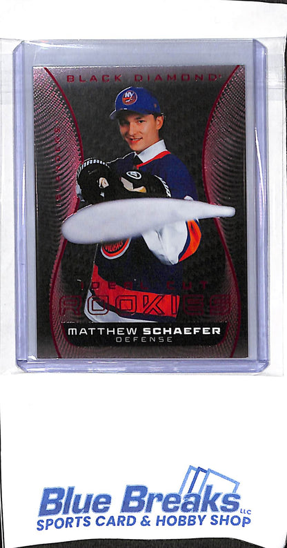 2025-26 Black Diamond - Ideal Cut Rookies - red - Matthew Schaefer - 03/10 - #ICR-MS - hockey - Islanders