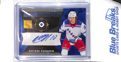 2025-26 Black Diamond - Gemography - Sapphire Diamond - Artemi Panarin - auto - 1/3 - #G-AP - hockey - Rangers