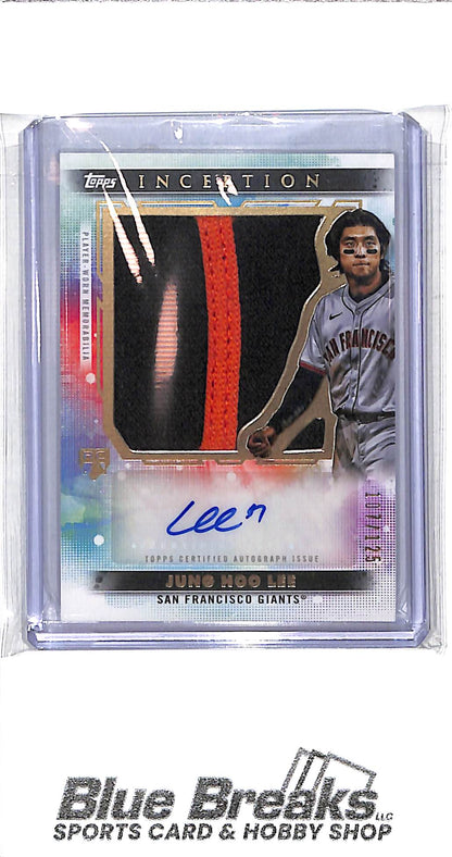 2024 Topps - Inception - Jung Hoo Lee - auto - relic - 107/125 - RC - #AJP-JH - baseball - Giants