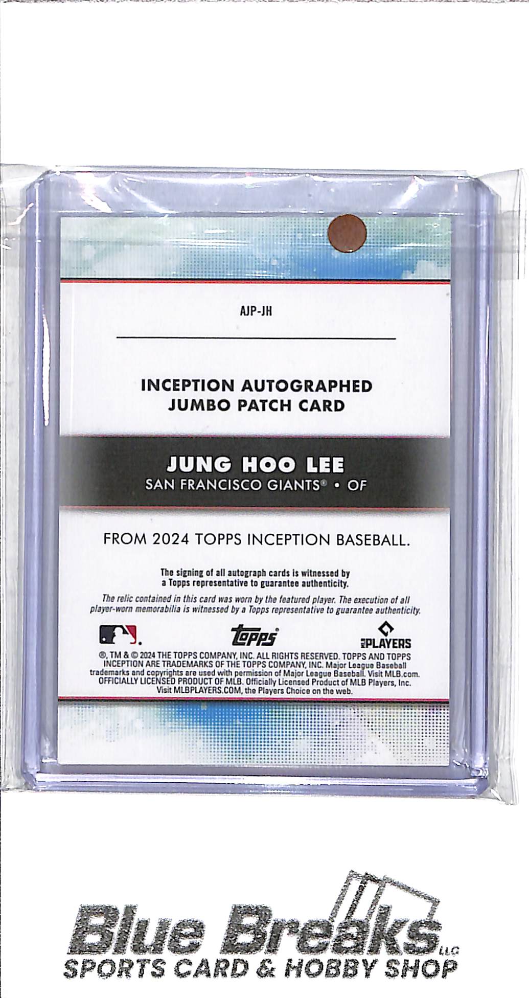 2024 Topps - Inception - Jung Hoo Lee - auto - relic - 107/125 - RC - #AJP-JH - baseball - Giants
