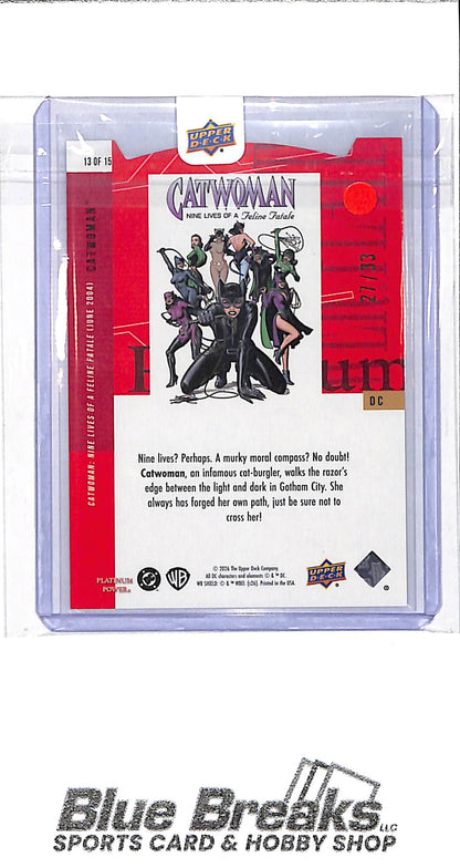 2026 Upper Deck - Platinum Power - red - Catwoman - 27/99 - #13 of 15 - entertainment - Batman