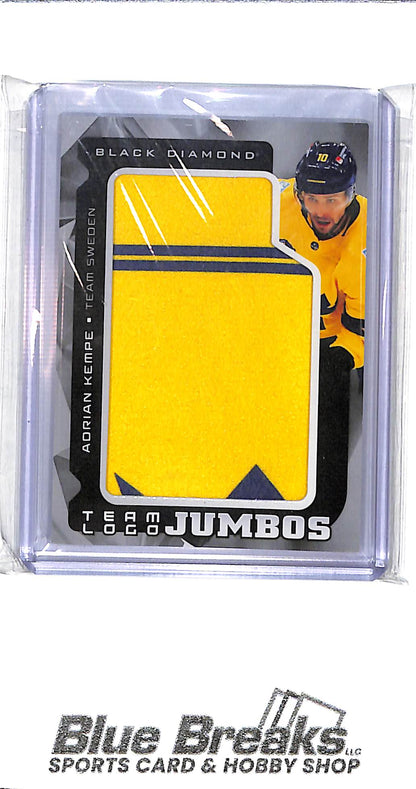 2025-26 Upper Deck - Black Diamond - Team Logo Jumbos - Adrian Kempe - #TL-AK - hockey - Team Sweden