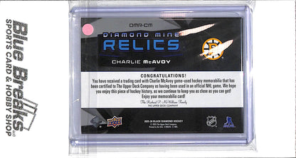 2025-26 Black Diamond - Diamond Mine Relics - Charlie McAvoy - #DMR-CM - hockey - Bruins