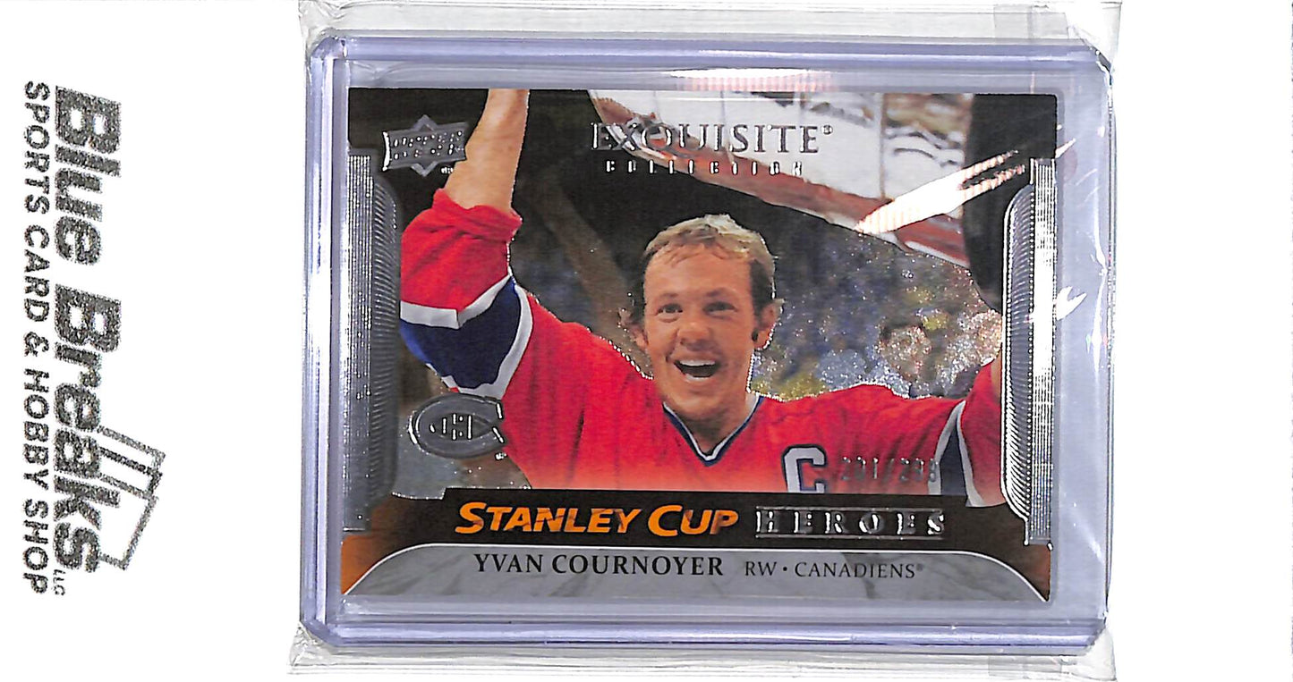 2025-26 Upper Deck - Exquisite - Stanley Cup Heroes - Yvan Cournoyer - 201/299 - #ESC-YC - hockey - Canadiens
