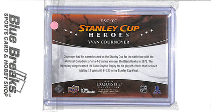2025-26 Upper Deck - Exquisite - Stanley Cup Heroes - Yvan Cournoyer - 201/299 - #ESC-YC - hockey - Canadiens