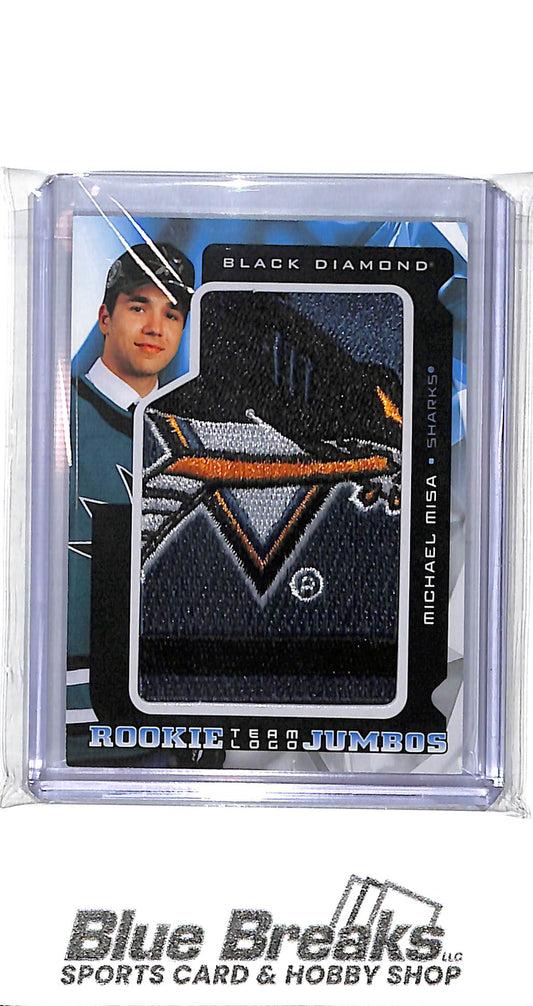 2025-26 Upper Deck - Black Diamond - Team Logo Rookie Jumbos - Michael Misa - #RTL-MM - hockey - Sharks