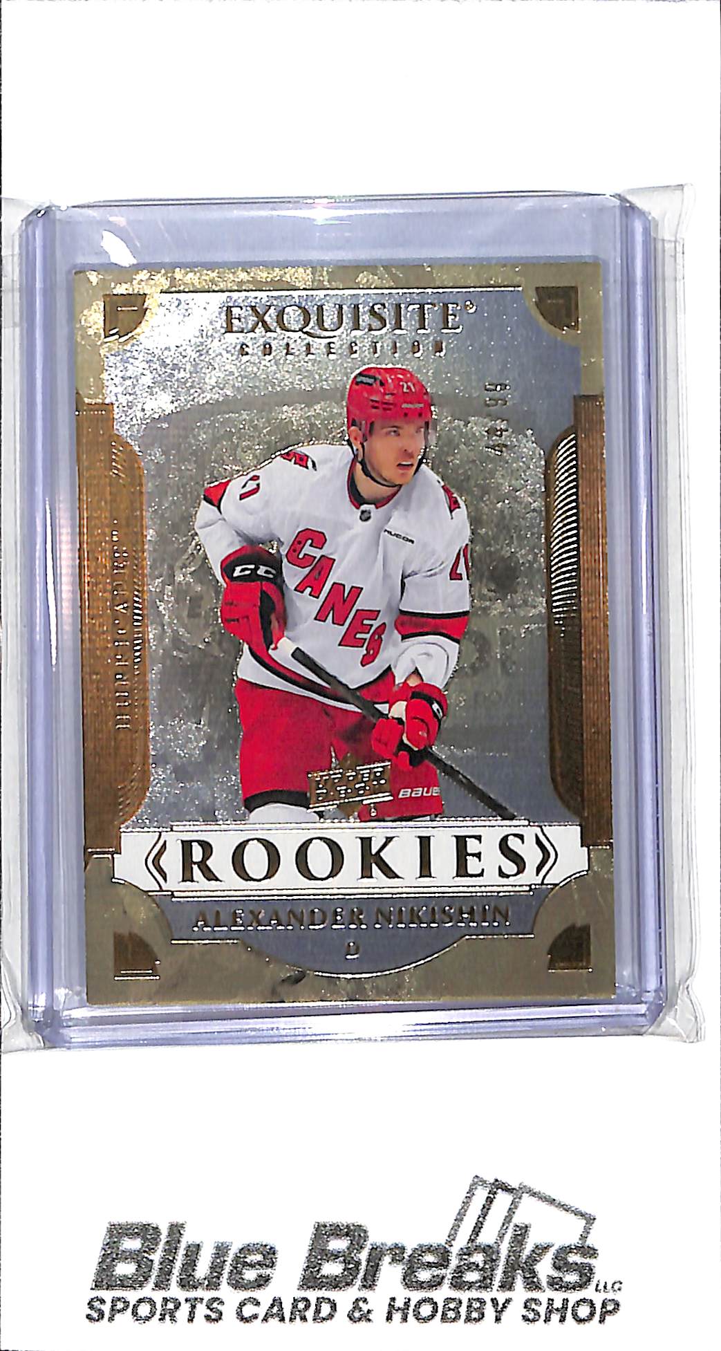 2025 Upper Deck - Exquisite - Rookies - Alexander Nikishin - 44/99 - #R-AN - hockey - Hurricanes