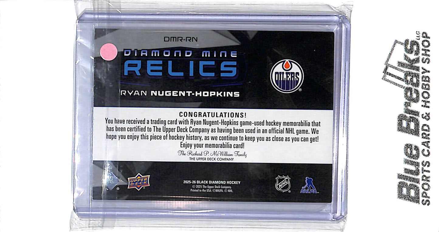 2025-26 Upper Deck - Black Diamond - Diamond Mine Relics - Ryan Nugent-Hopkins - #DMR-RN - hockey - Oilers