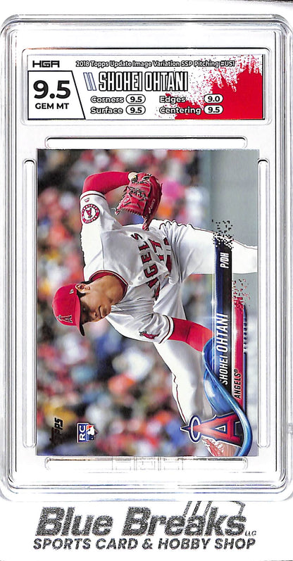 2018 Topps - Shohei Ohtani - Los Angeles Angels - Baseball - Update - Image Variation SSP - HGA 9.5
