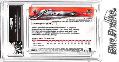 2018 Topps - Shohei Ohtani - Los Angeles Angels - Baseball - Update - Image Variation SSP - HGA 9.5