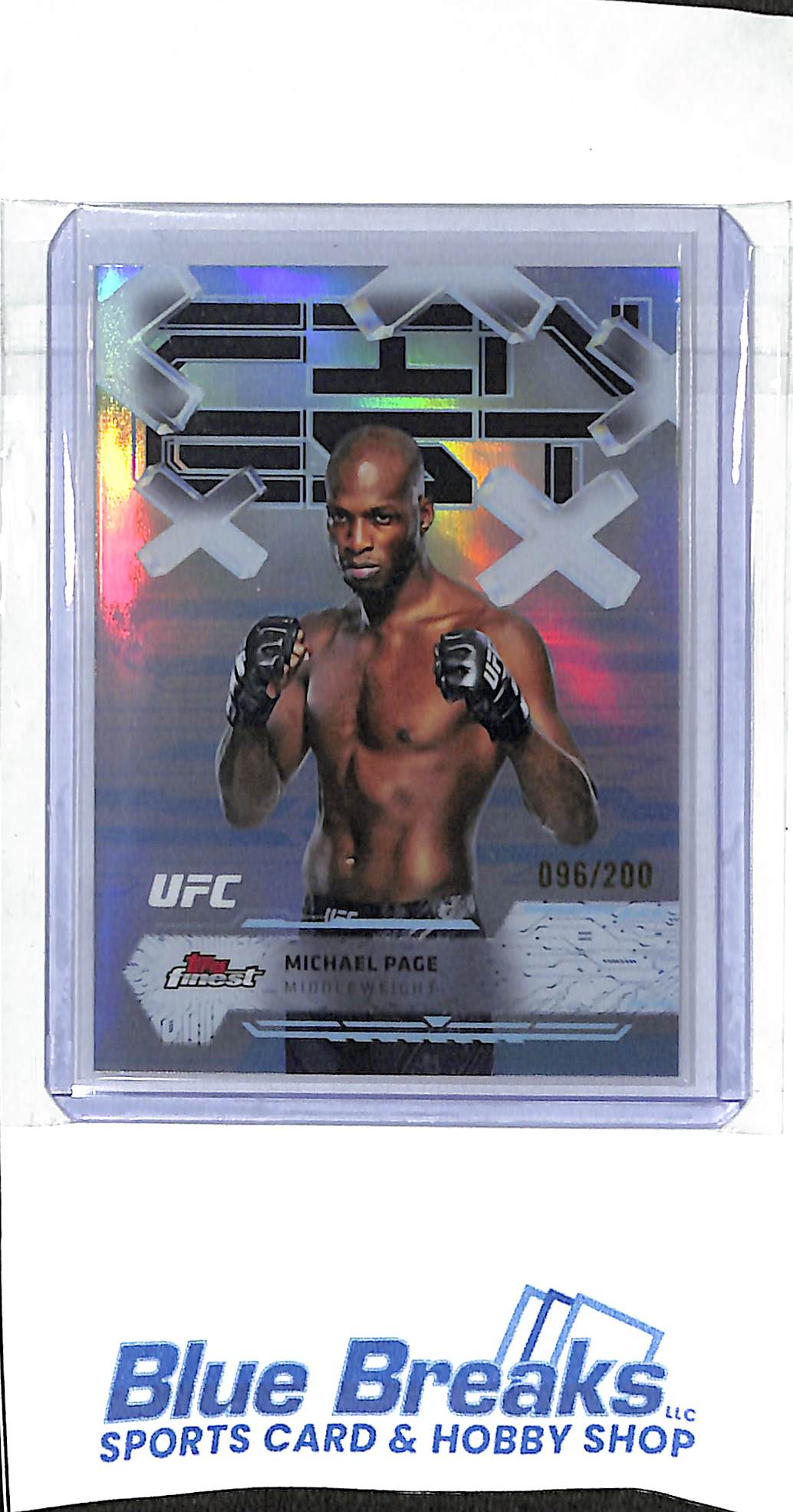 2025 Topps Finest - common - Michael Page - 096/200 - #81 - UFC - middleweight