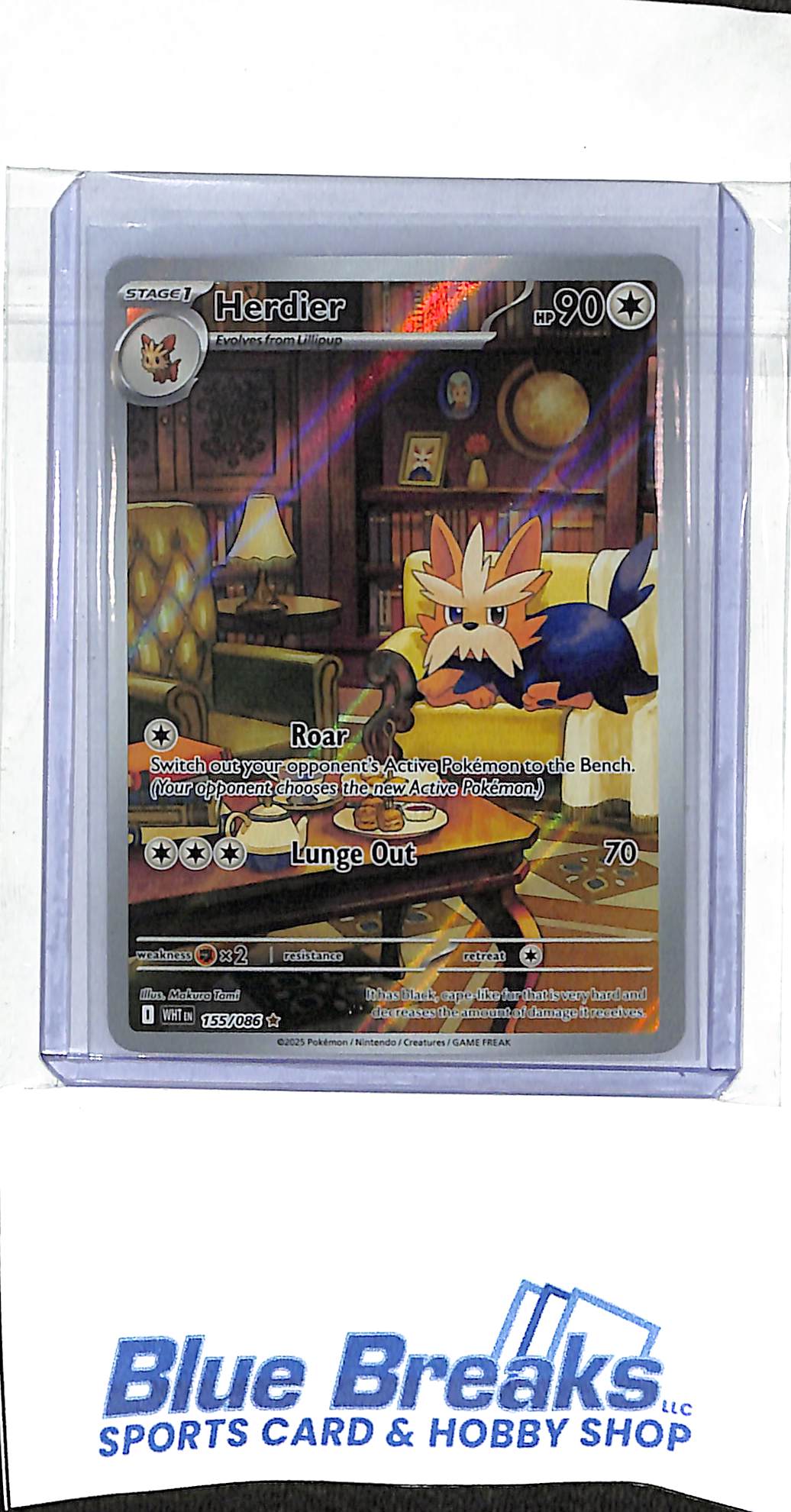 2025 Pokémon - White Flare - Herdier - Illustration Rare - 155/086