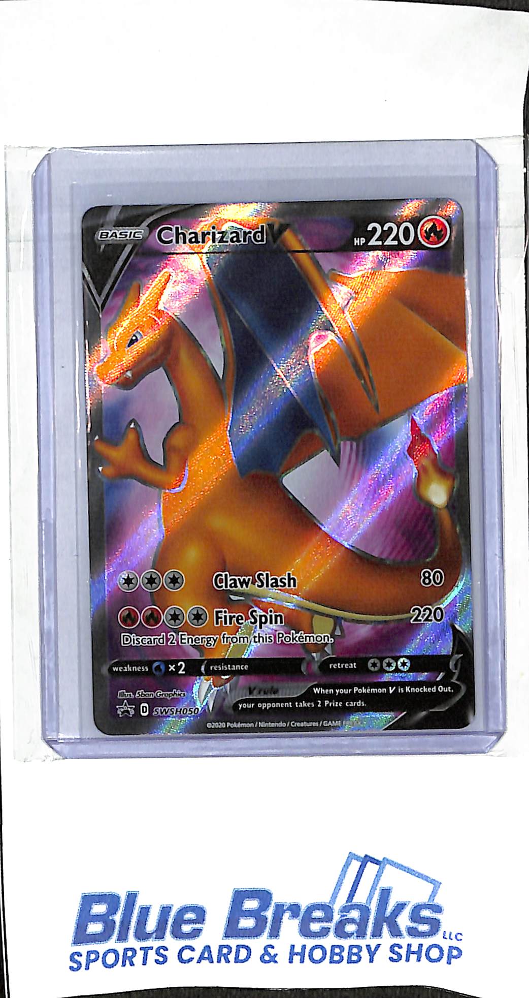 2020 Pokémon - Sword & Shield - promo card- Charizard V - #SWSH050
