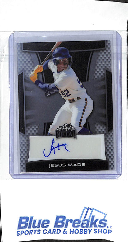 2025 Leaf - Metal - Jesus Made - auto - 01/49 - #BA-JM1 - baseball - Brewers