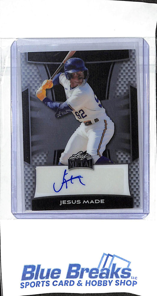 2025 Leaf - Metal - Jesus Made - auto - 01/49 - #BA-JM1 - baseball - Brewers