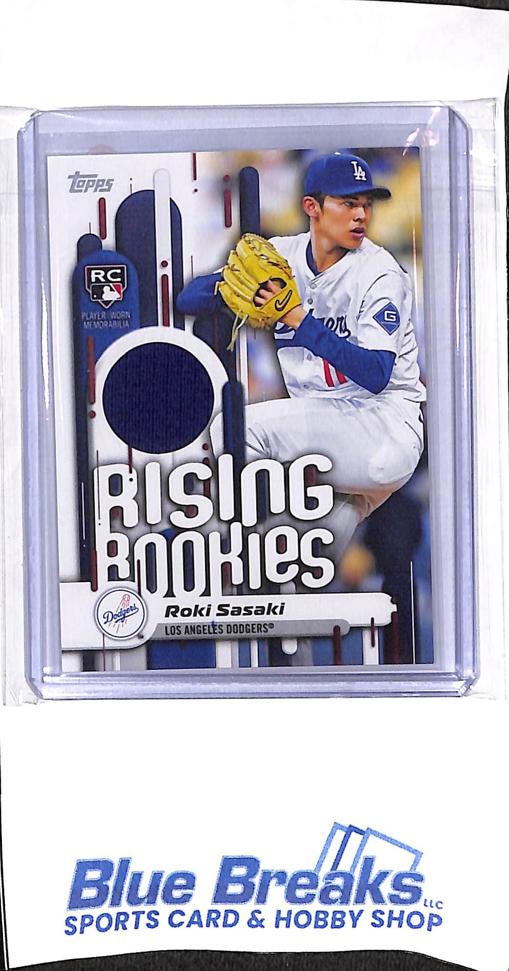2025 Topps Update - Rising Rookies - Roki Sasaki - relic - RC - #RRR-RS - baseball - Dodgers