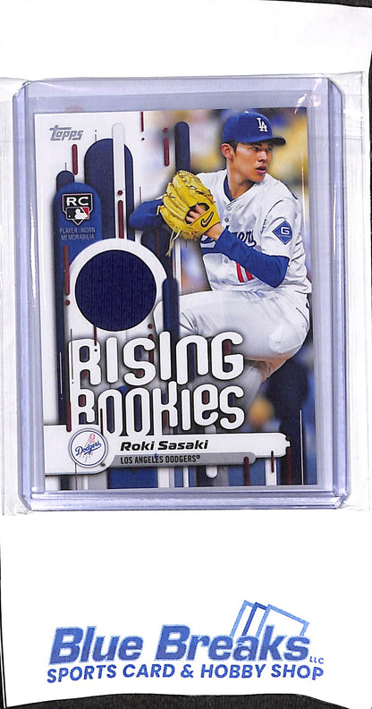 2025 Topps Update - Rising Rookies - Roki Sasaki - relic - RC - #RRR-RS - baseball - Dodgers