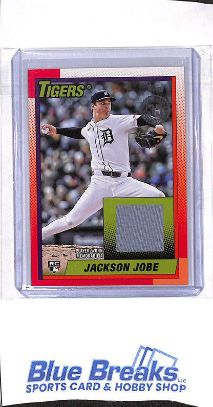 2025 Topps - 35th Anniversary - 1990 - Jackson Jobe - relic - #90RU-JJ - baseball - Tigers