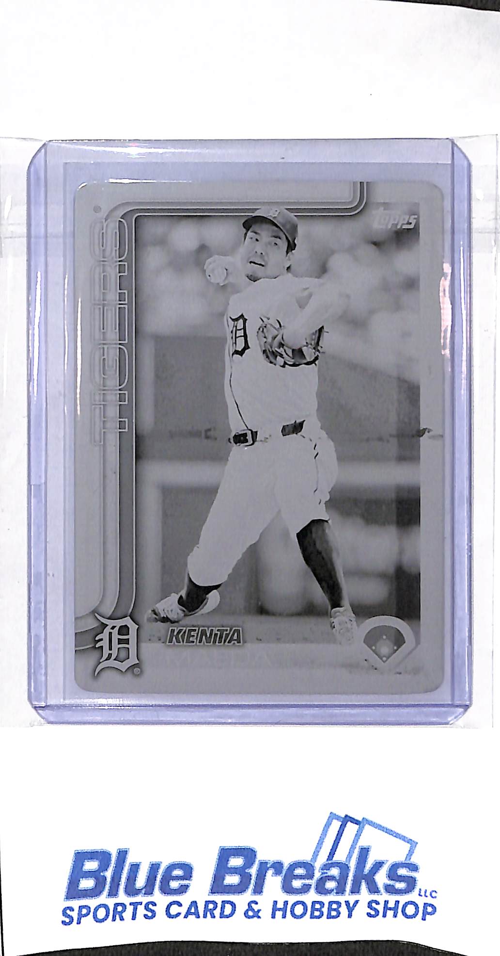 2025 Topps - Series 1 - Black Printing Plate - Kenta Maeda - 1/1 - #91 - baseball - Tigers